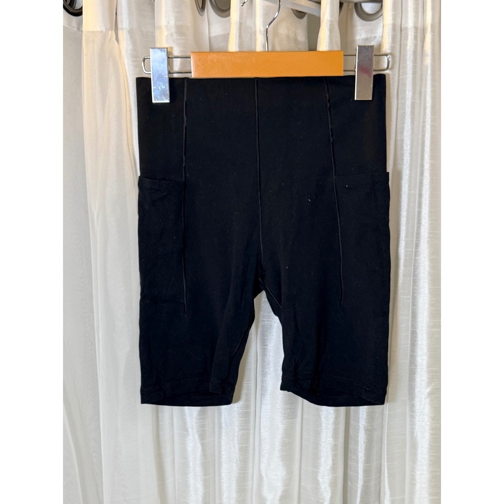 OFFLINE by Aerie Bike Shorts Womens Small Black Real Me Xtra High Rise 7" Inseam